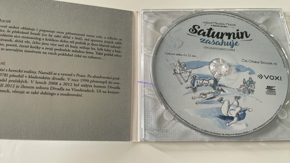 AUDIOKNIHA . ZDENĚK JIROTKA - SATURNIN ZASAHUJE