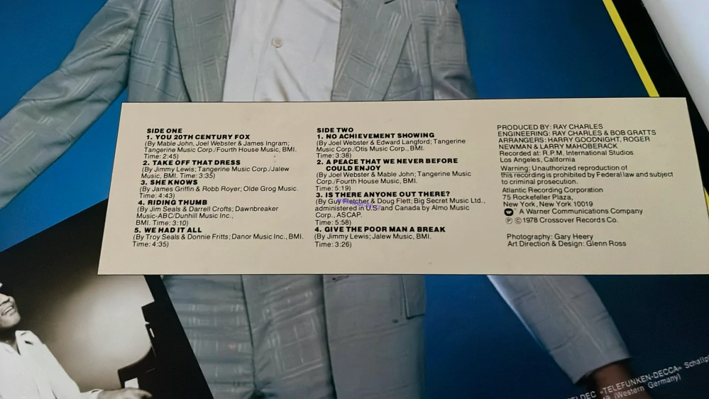 LP RAY CHARLES love & peace