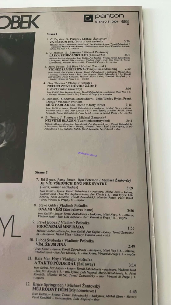 LP PAVEL BOBEK : JÁ PŘI TOM BYL