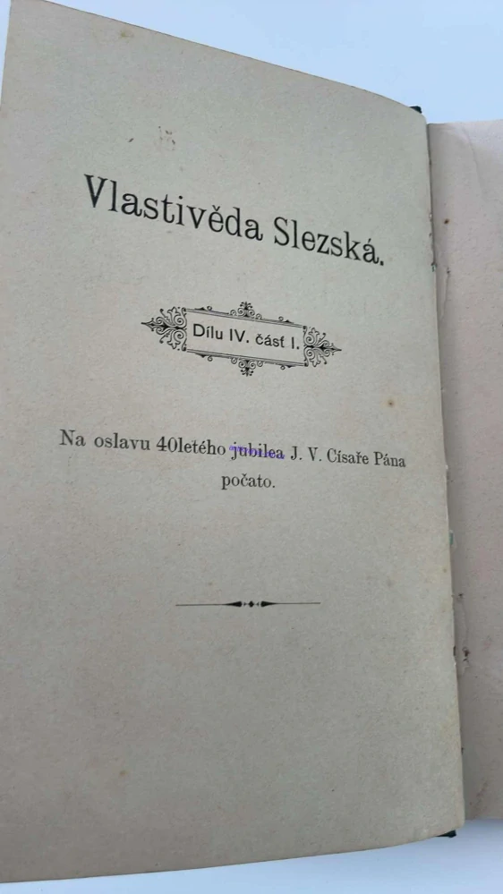 V. PRÁSEK : VLASTIVĚDA SLEZSKÁ