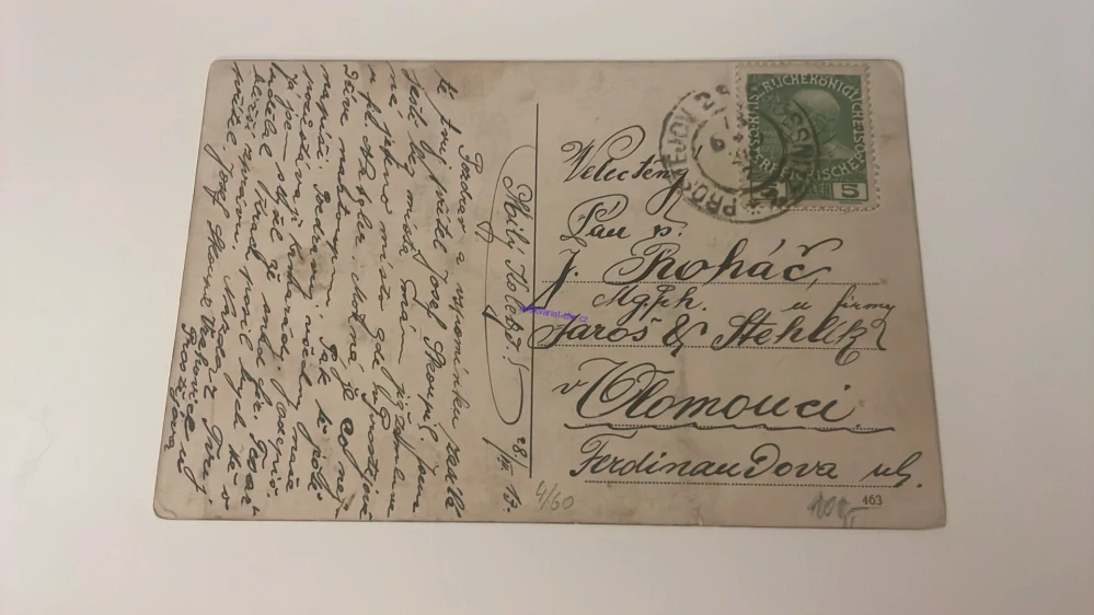 Kolorovaná pohlednice : PROSTĚJOV