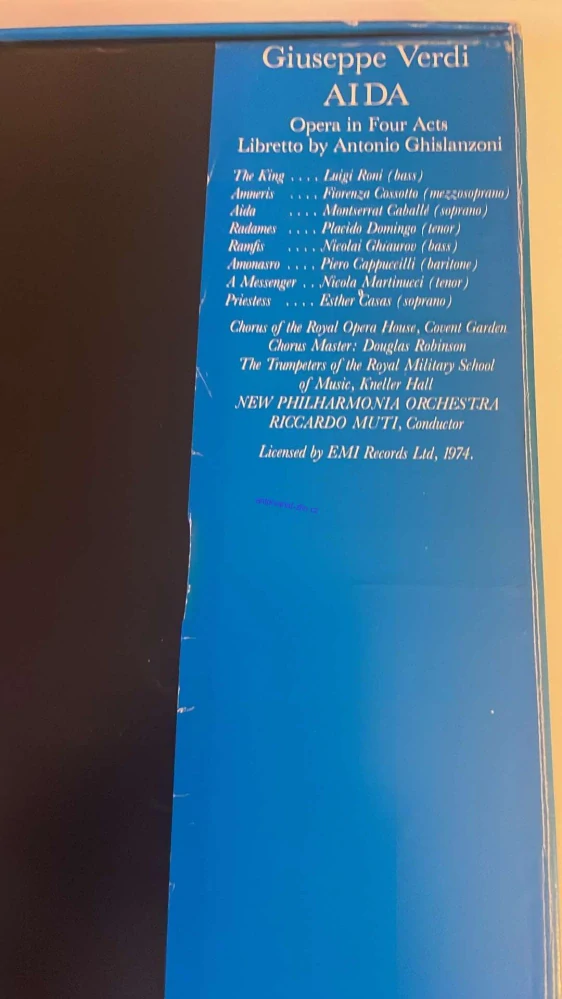 3 LP GIUSEPPE VERDI : AIDA