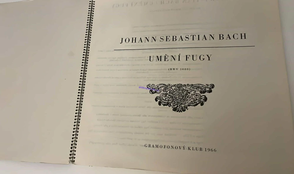 2 LP JOHANN SEBASTIAN BACH : UMĚNÍ FUGY