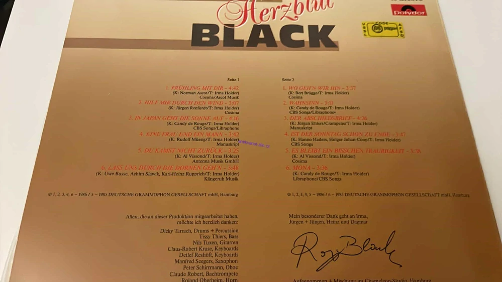 LP ROY BLACK : HERZBLUT
