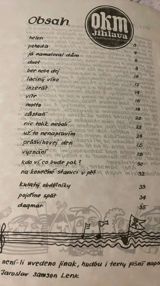 ZPĚVNÍK JAROSLAV SAMSON LENK