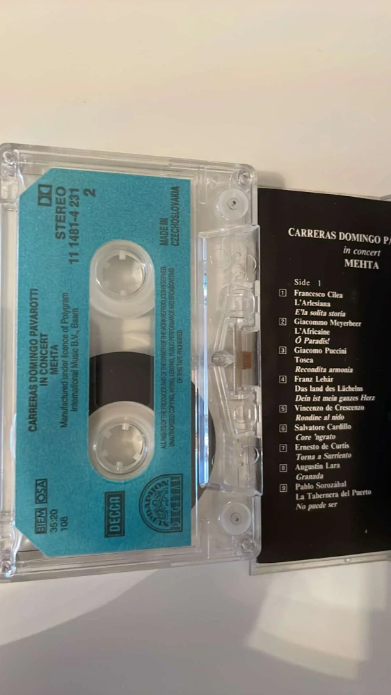 MC CARRERAS DOMINGO PAVAROTTI IN CONCERT MEHTA