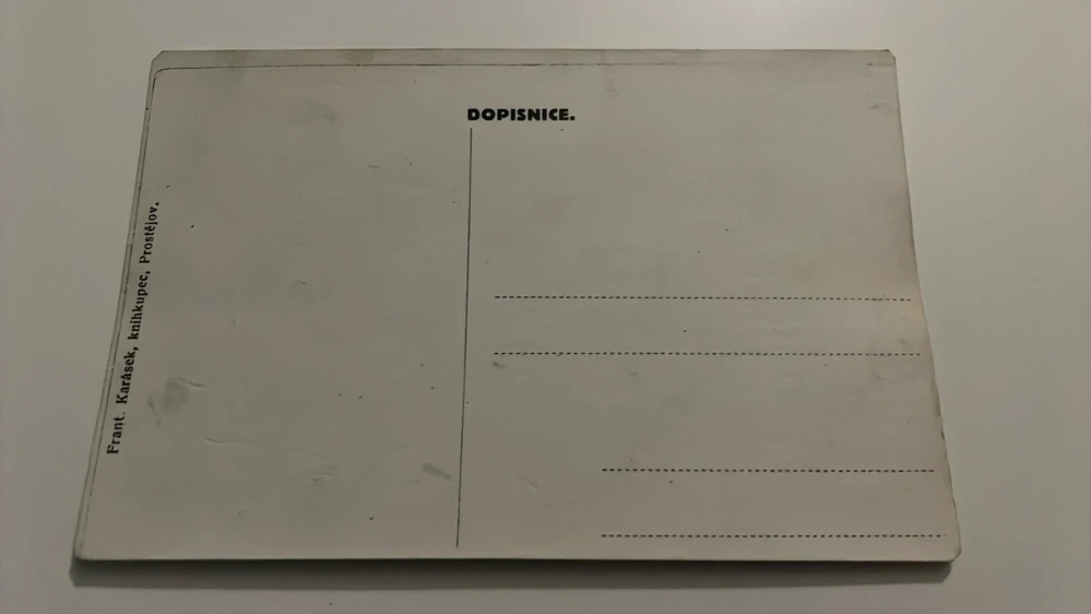 KOLOROVANÁ POHLEDNICE PROSTĚJOV