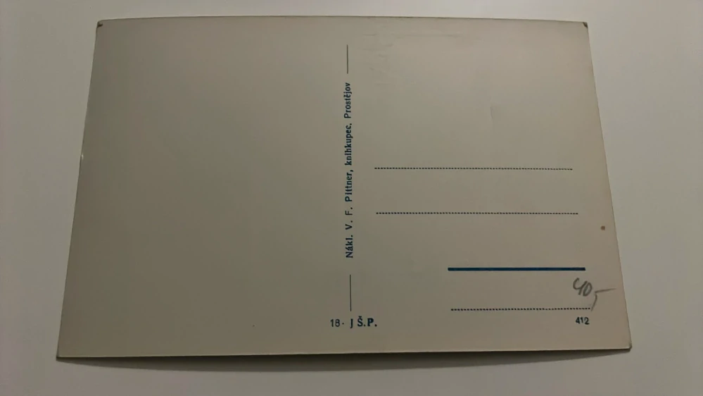 POHLEDNICE PROSTĚJOV : PROSTĚJOV ZA SOUMRAKU