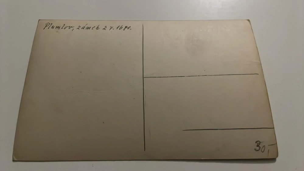 POHLEDNICE ZÁMEK PLUMLOV