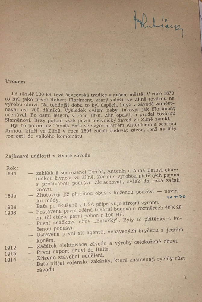 SVIT V ČÍSLECH A DOKUMENTECH 1894 - 1953