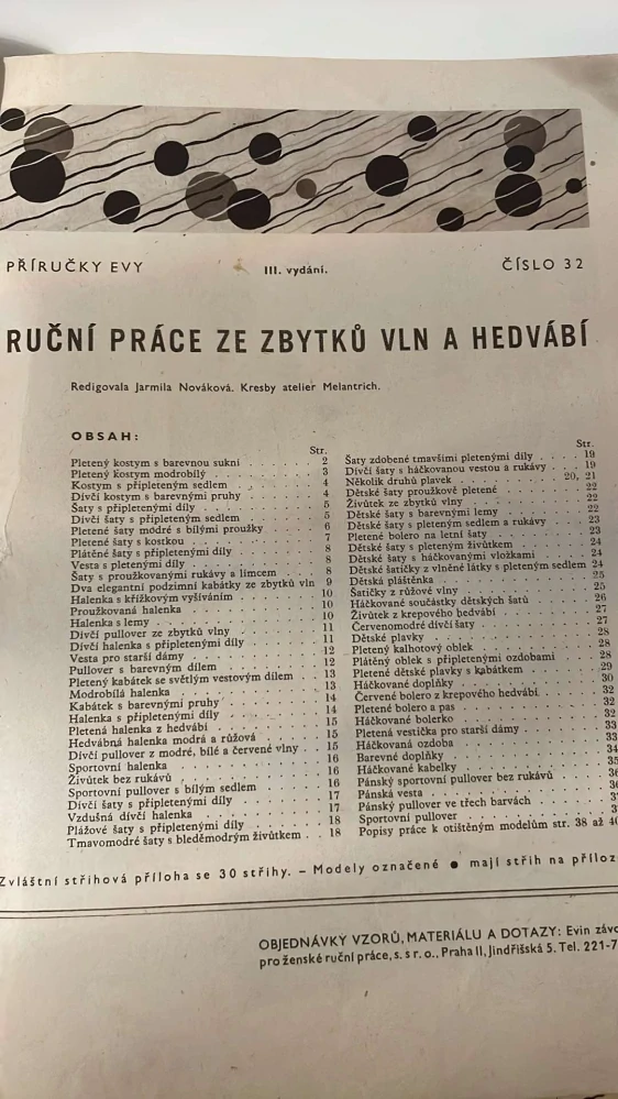 RUČNÍ PRÁCE ZE ZBYTKŮ VLN A HEDVÁBÍ