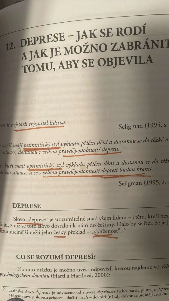JARO KŘIVOHLAVÝ : OPTIMISMUS, PESIMISMUS A PREVENCE DEPRESE