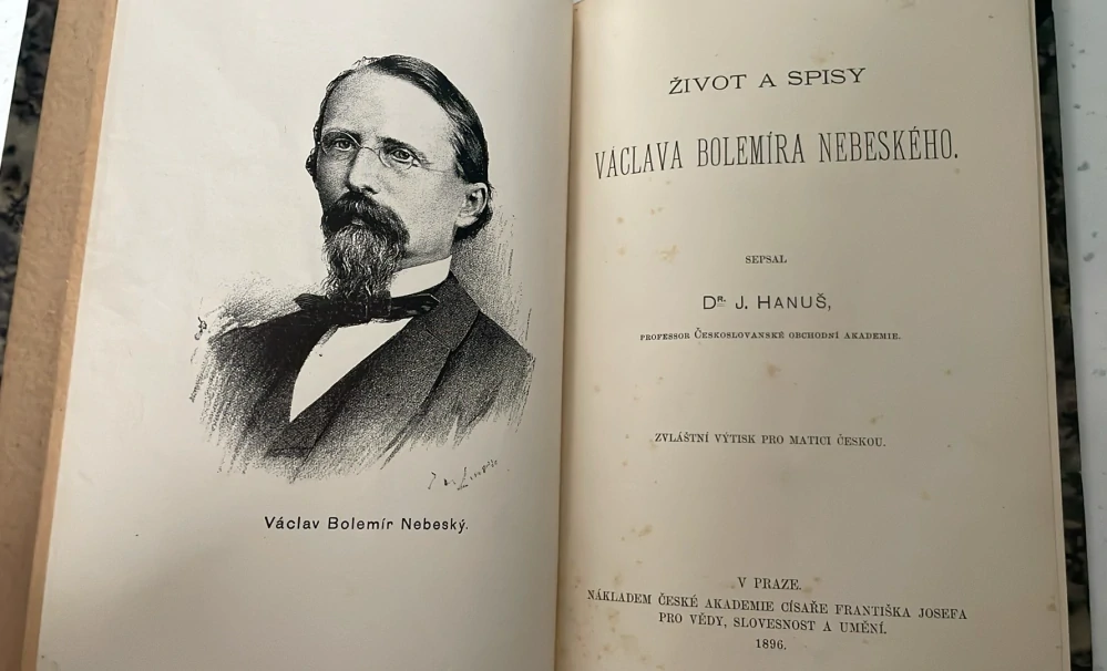 Dr. J. HANUŠ : ŽIVOT A SPISY VACLAVA BOLEMÍRA NEBESKÉHO