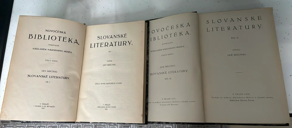 JAN MÁCHAL : SLOVANSKÉ LITERATURY I. II.
