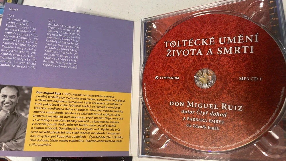 AUDIOKNIHA DON MIGUEL RUIZ : TOLTÉCKÉ UMĚNÍ ŽIVOTA A SMRTI