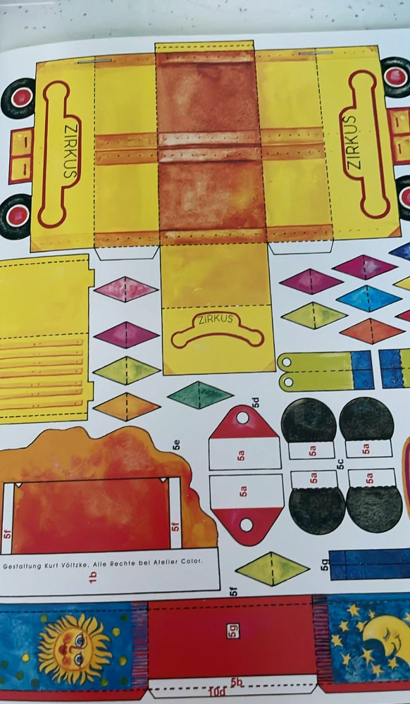 BASTELBOGEN VON KURT VÖLTZKE ZIRKUS