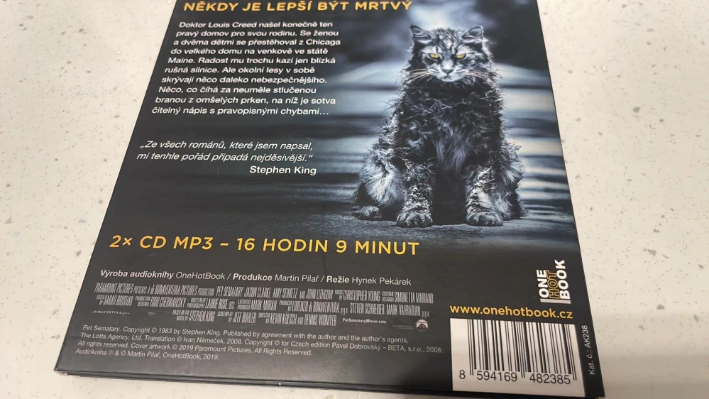 Audiokniha : STEPHEN KING - ŘBITOV ZVÍŘÁTEK