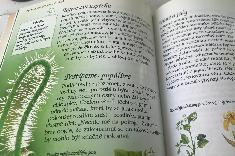 PUTOVÁNÍ PŘÍRODOU : STROMY - KVĚTINY - PTÁCI