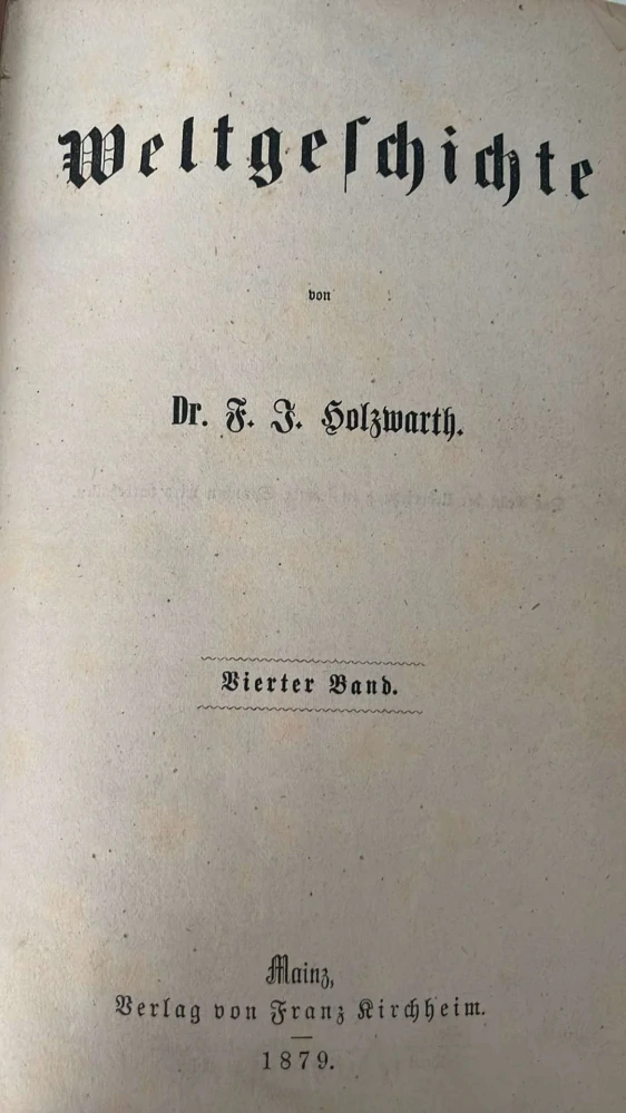 F Holzwarth : WELTGESCHICHTE