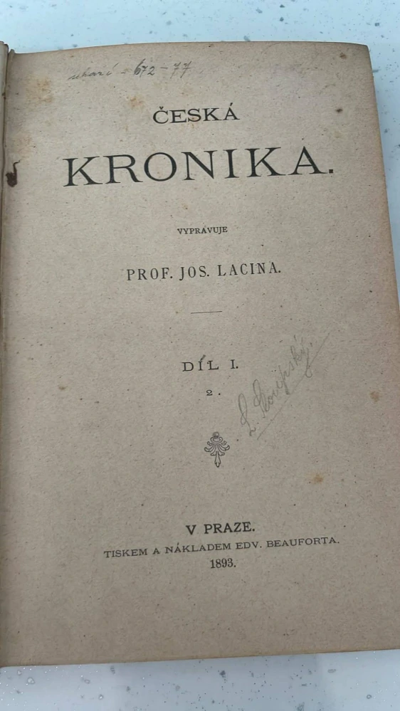 JOS. LACINA : ČESKÁ KRONIKA 