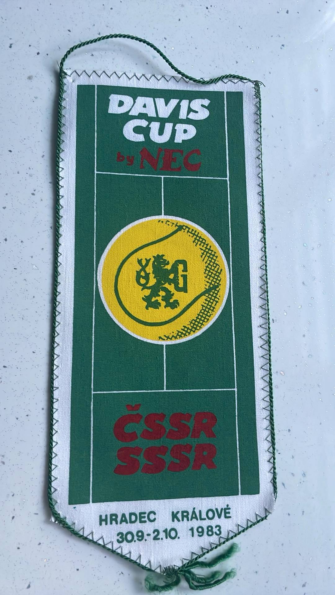 Vlaječka DAVIS CUP ČSSR / SSSR 1983