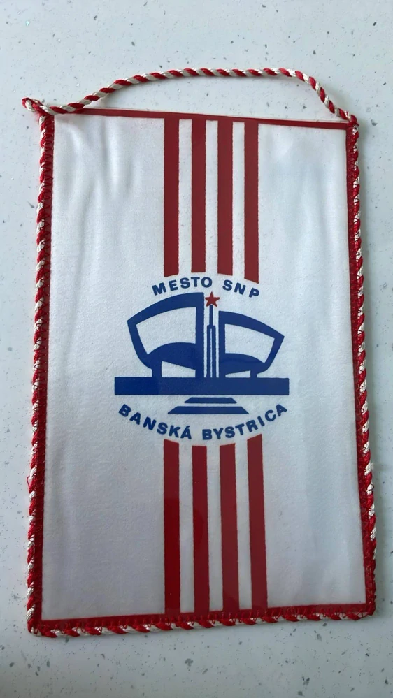 Plastová vlaječka : VZORNÁ TĚLOVÝCHOVNÁ JEDNOTA ČSZTV