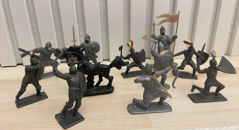 Retro plastové figurky : Rytíři
