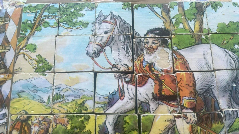 Staré dětské kostky