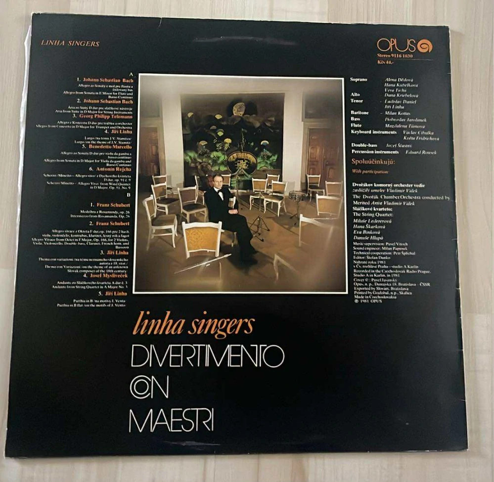 LP LINHA SINGERS : DIVERTIMENTO ON MAESTRI