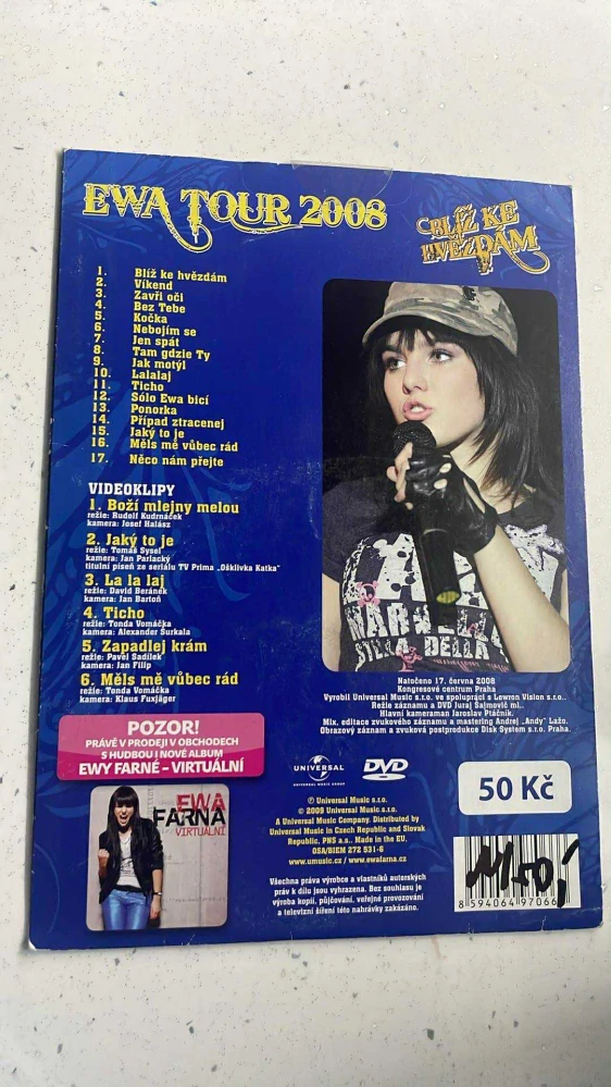 DVD EWA TOUR 2008 : BLÍŽ KE HVĚZDÁM