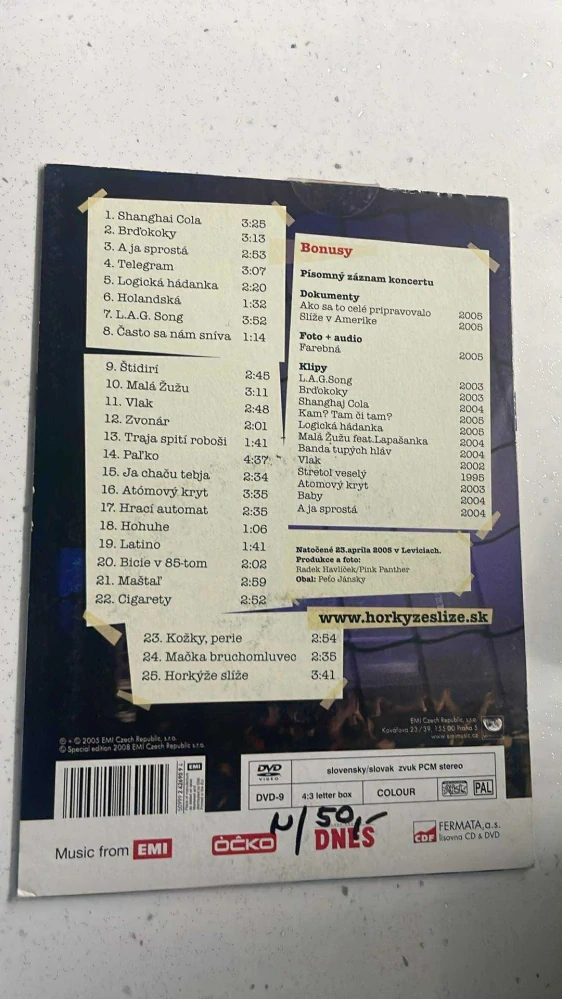 DVD HORKÝŽE SLÍŽE : ŽIVÁK