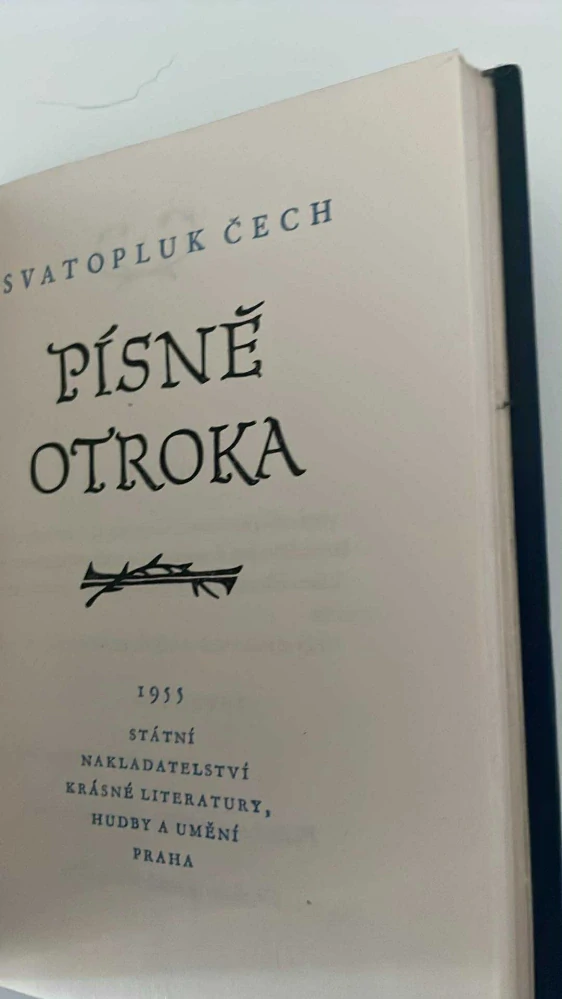 SVATOPLUK ČECH : PÍSNĚ OTROKA