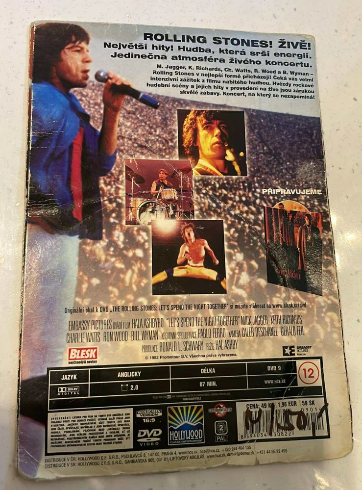 DVD THE ROLLING STONES : LETS SPEND THE NIGHT TOGETHER