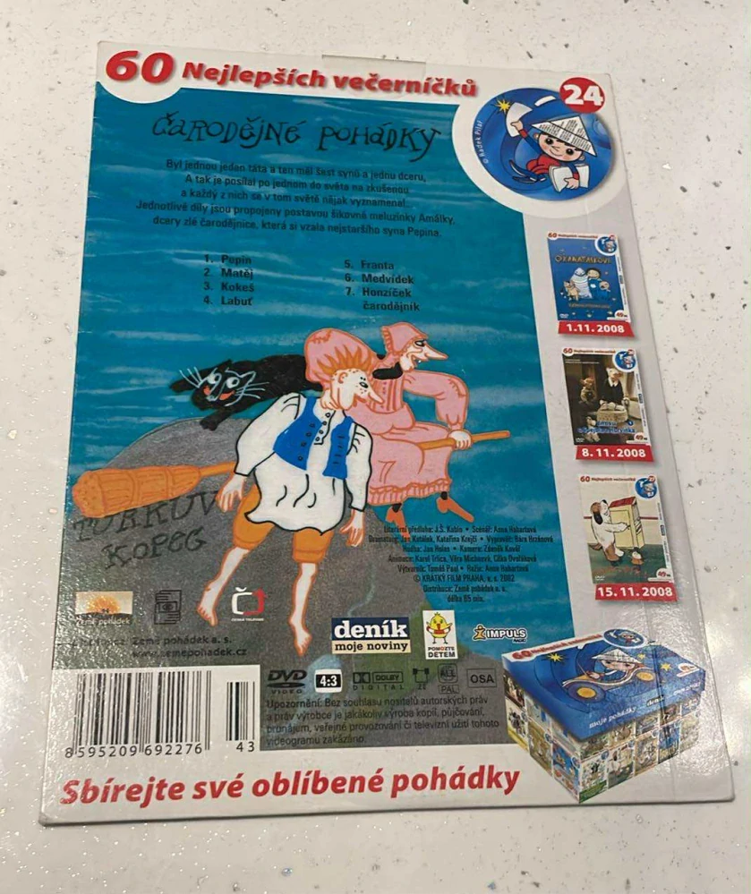 DVD ČARODĚJNÉ POHÁDKY