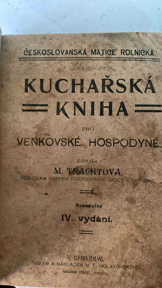 M. TRACHTOVÁ : KUCHAŘSKÁ KNIHA PRO VENKOVSKÉ HOSPODYNĚ