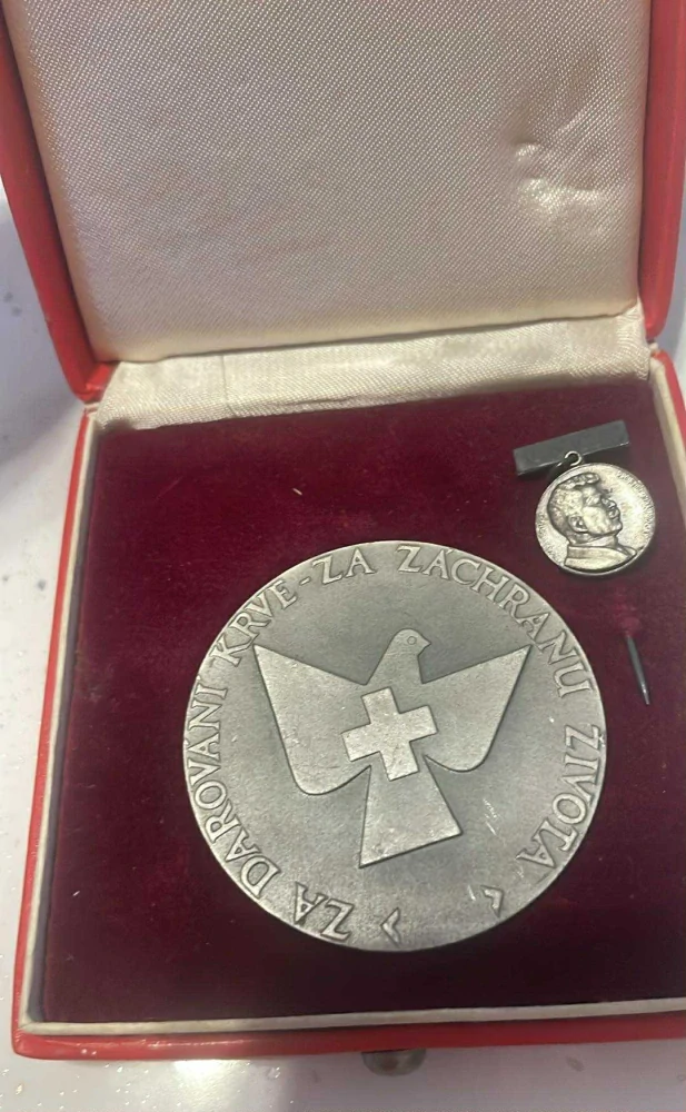 Medaile Prof.Jana Jánského-darovaní krve za záchranu života