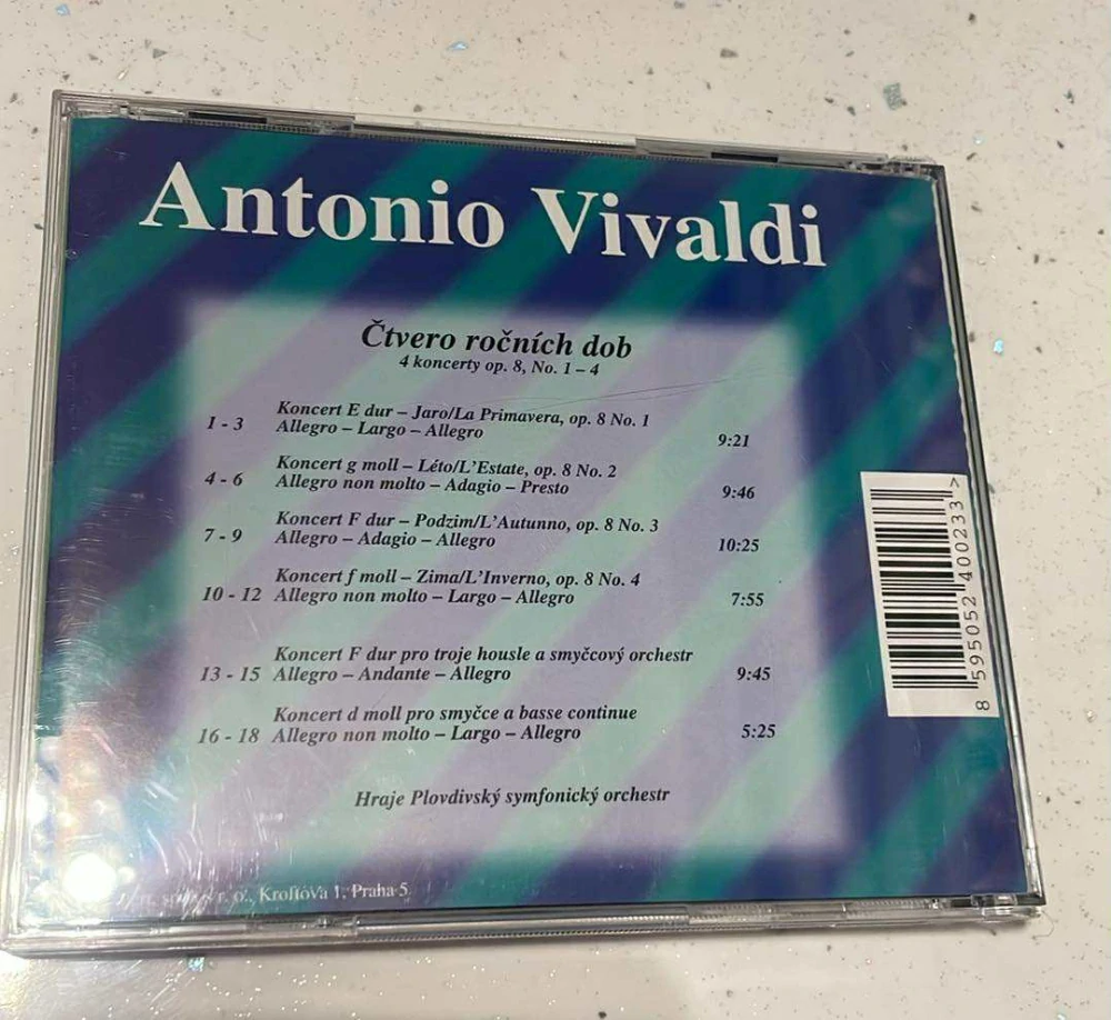 CD ANTONIO VIVALDI : ČTVERO ROČNÍCH DOB