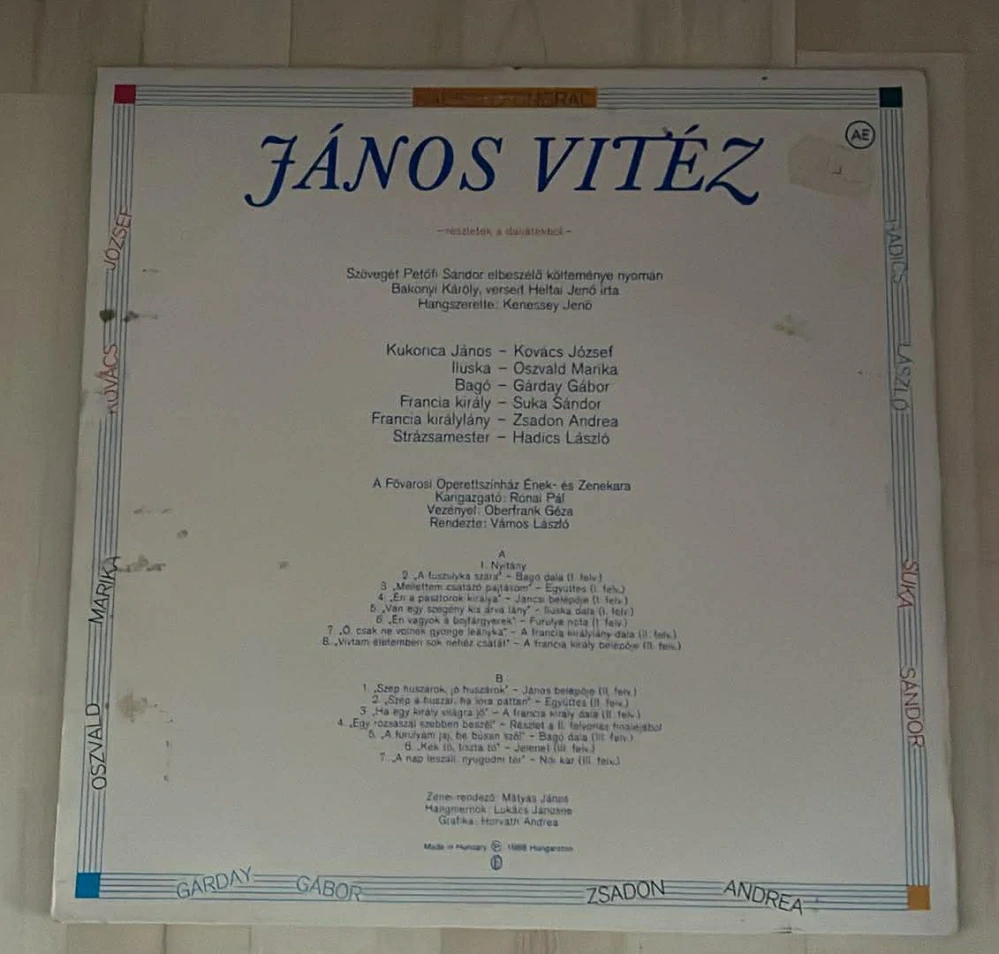 VINYL JÁNOS VÍTĚZ