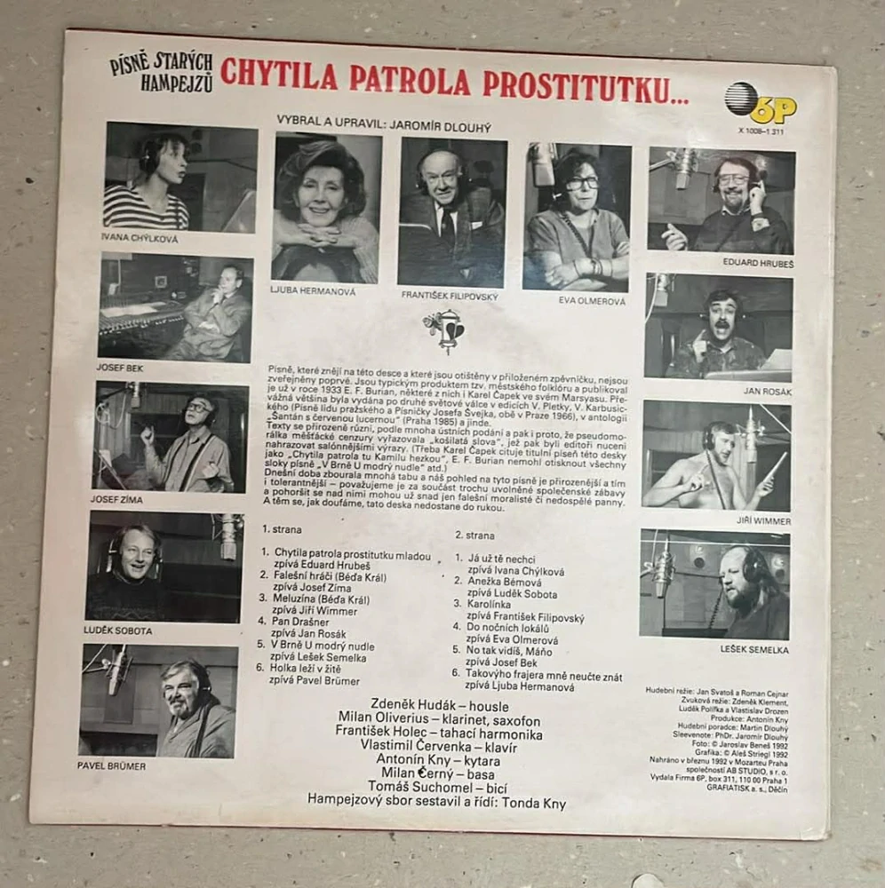 LP Písně starých hampejzů - Chytila ​​patrola prostitutku...