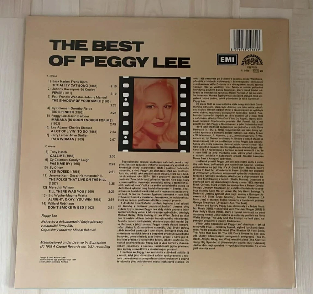 LP Peggy Lee : THE BEST OF