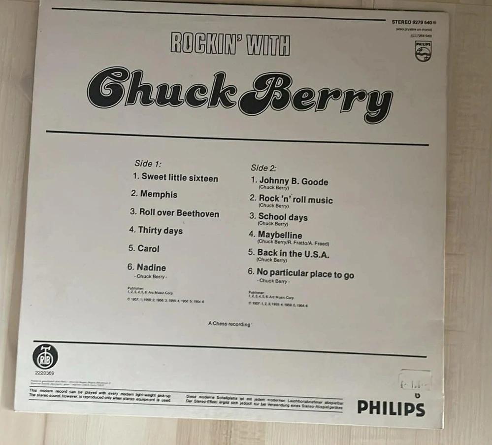 LP ROCKIN WITH : CHUCK BERRY