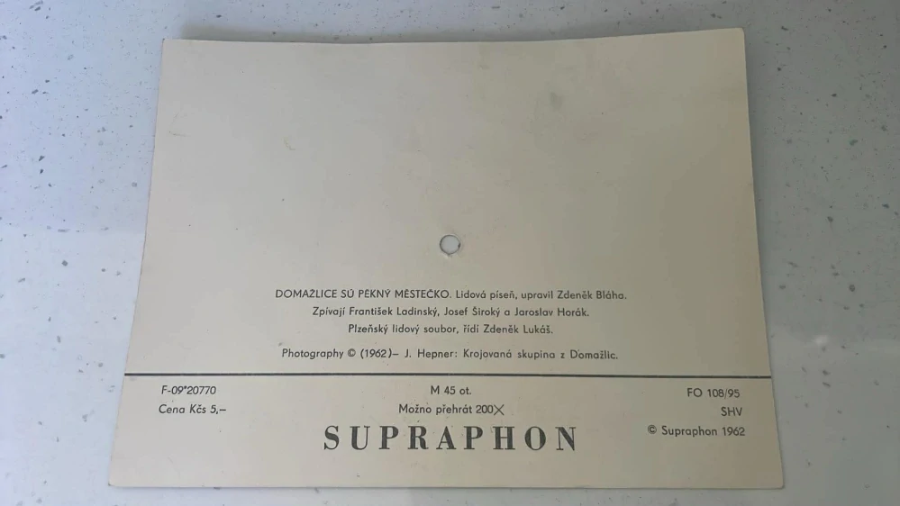HUDEBNÍ POHLEDNICE : DOMAŽLICE SÚ PĚKNÝ MĚSTO 