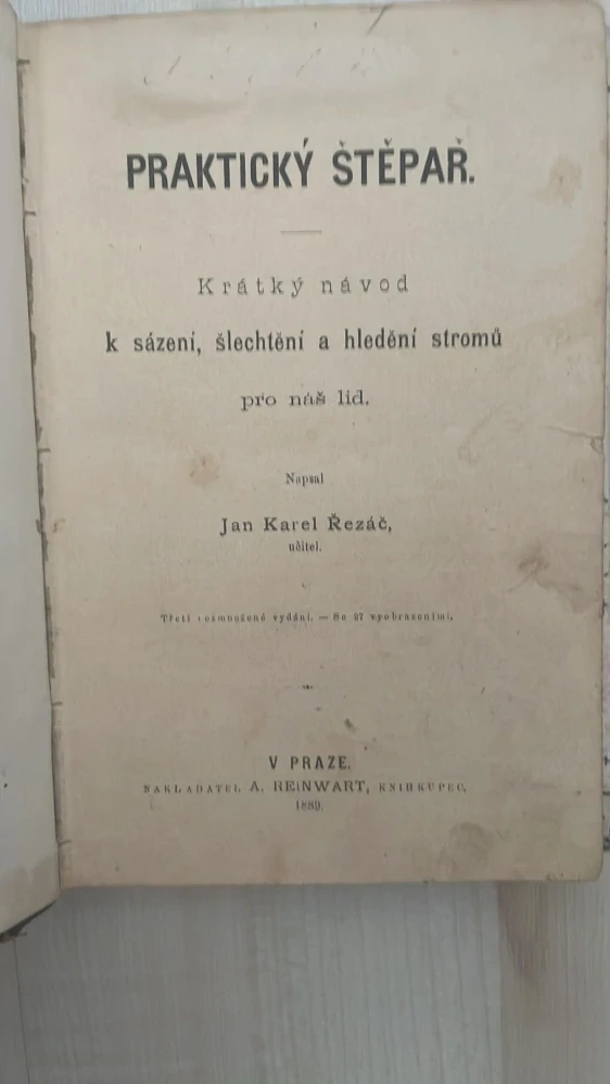 Jan Karel Řezáč : Praktický štěpař