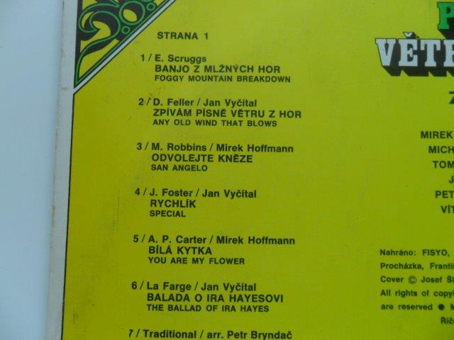 LP DESKA - PÍSNĚ VĚTRU Z HOR