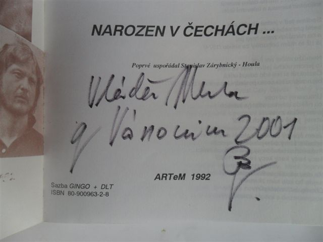 VLADIMÍR MERTA - NAROZEN V ČECHÁCH (TEXTY 1967-89) + autogram