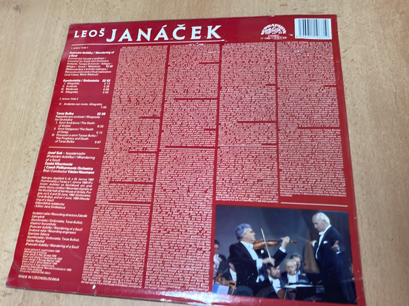 LP LEOŠ JANÁČEK : VIOLON CONCERTO