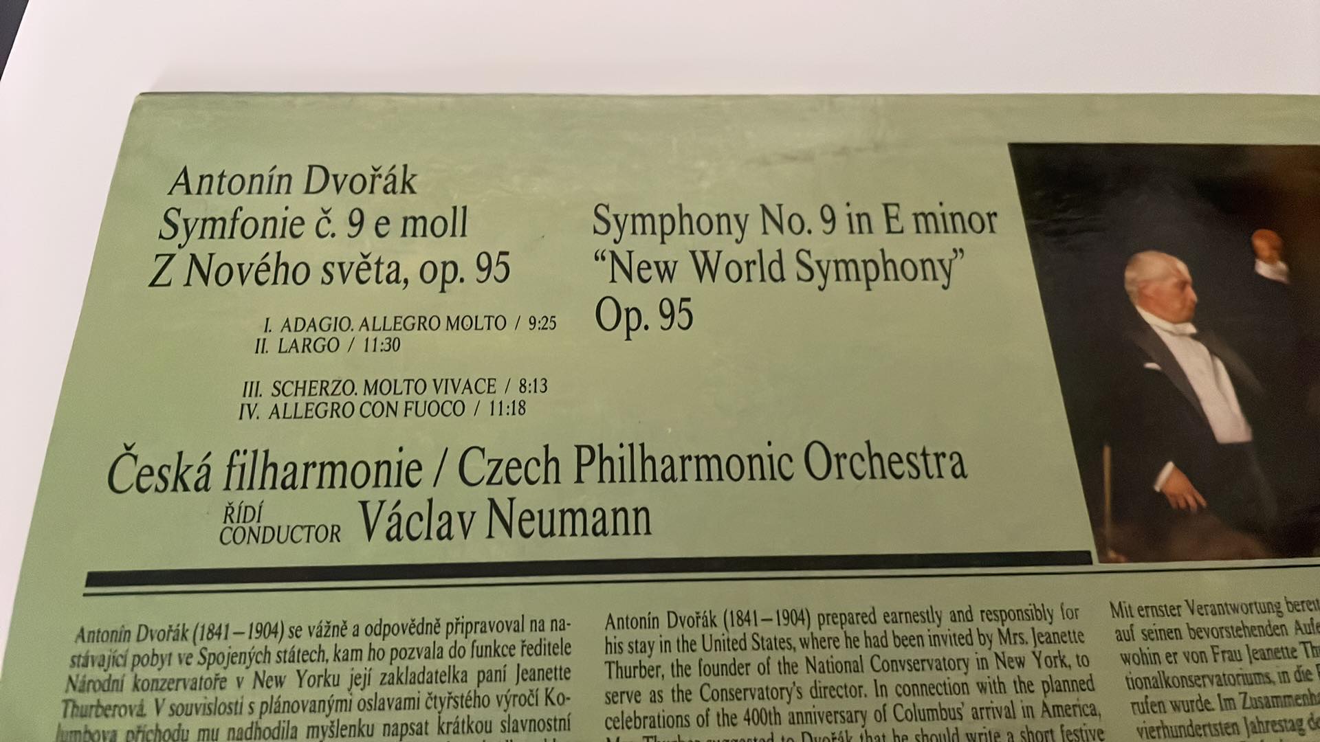 LP ANTONÍN DVOŘÁK / SYMFONIE č. 9 e moll Z NOVÉHO SVĚTA
