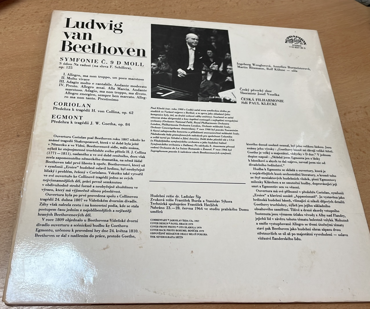 2 LP - LUDWIG VAN BEETHOVEN SYMFONIE Č. 9. D - MOLL