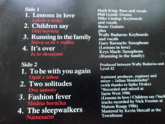 LP Running In The Family - Level 42