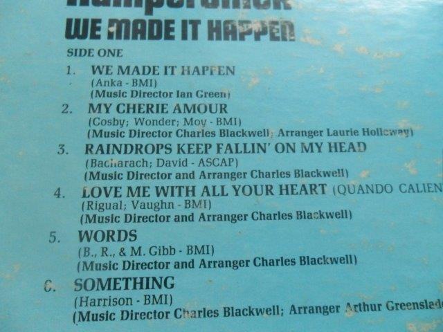LP DESKA - ENGELBERT HUMPERDINCK WE MADE IT HAPPEN